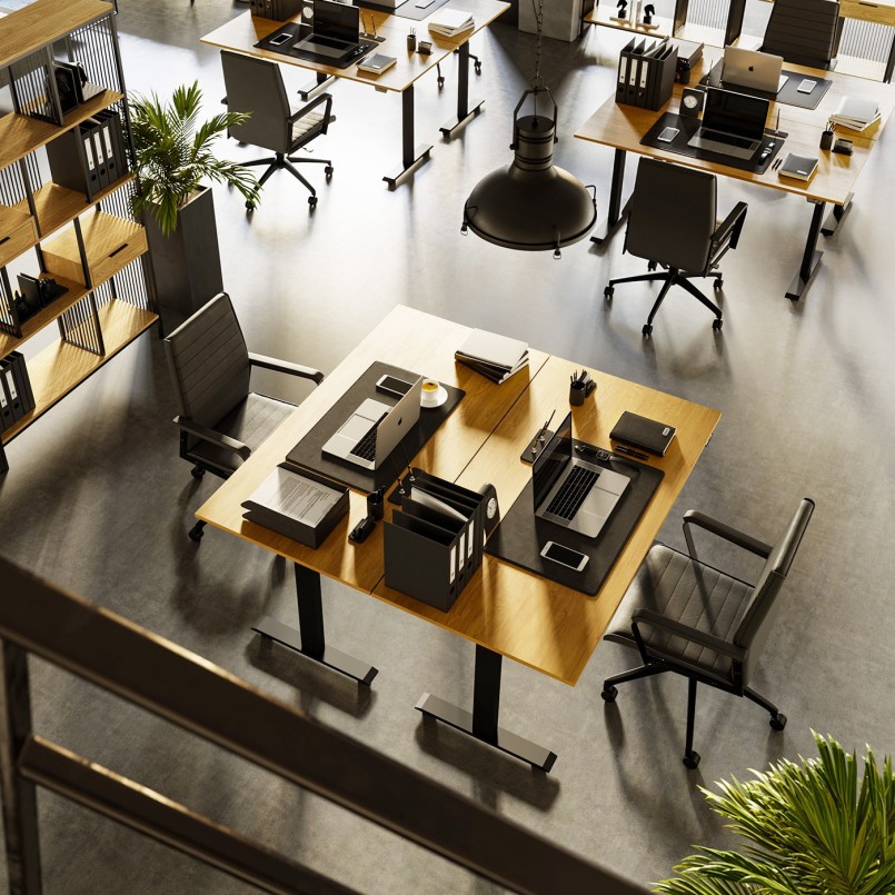 Industrieel houten bureau - Smart Symphony - Kare Design