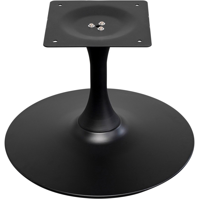 Black marble-effect round coffee table - Schickeria - Kare Design