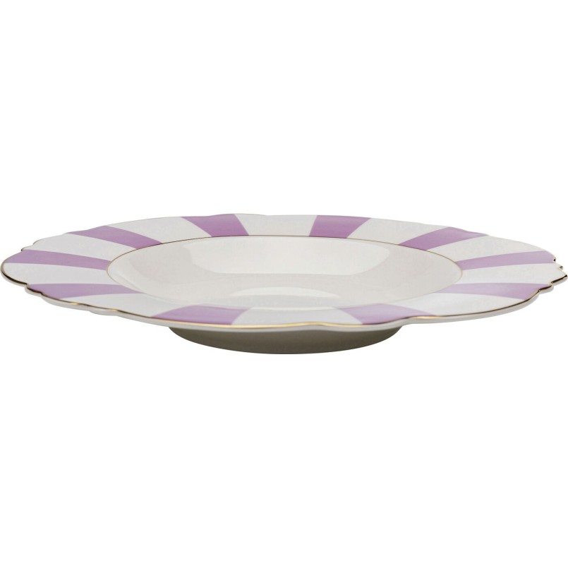 Assiette creuse Harlequin violet Ø23cm