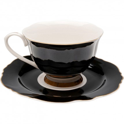 Koffiekoppen Harlequin zwart (4/set) Kare Design