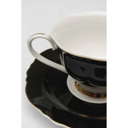 Koffiekoppen Harlequin zwart (4/set) Kare Design