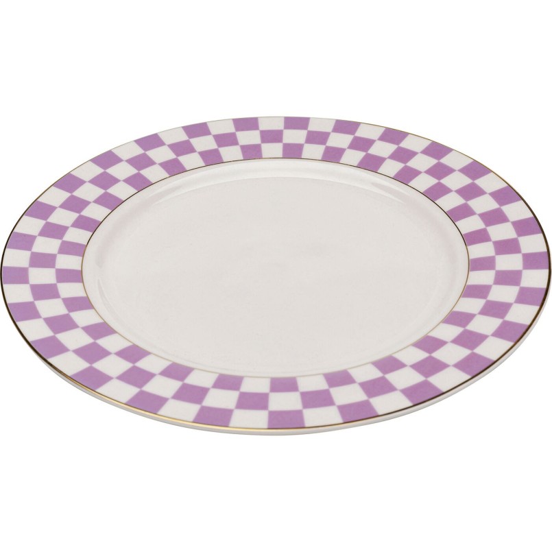 Assiette Harlequin violet Ø21cm