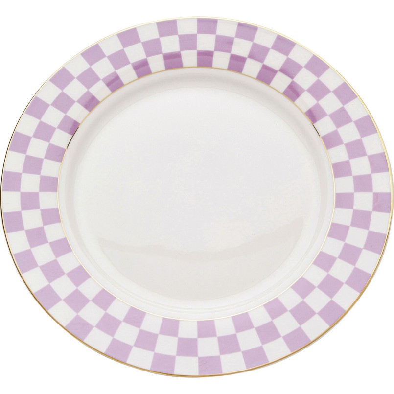 Assiette Harlequin violet Ø21cm