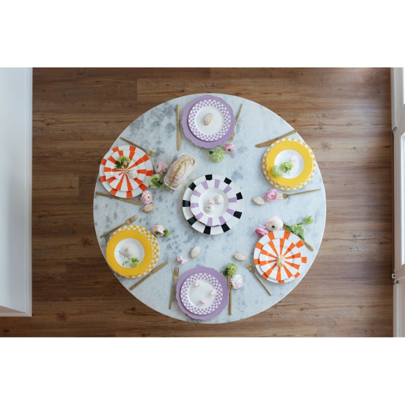Assiette Harlequin violet Ø21cm
