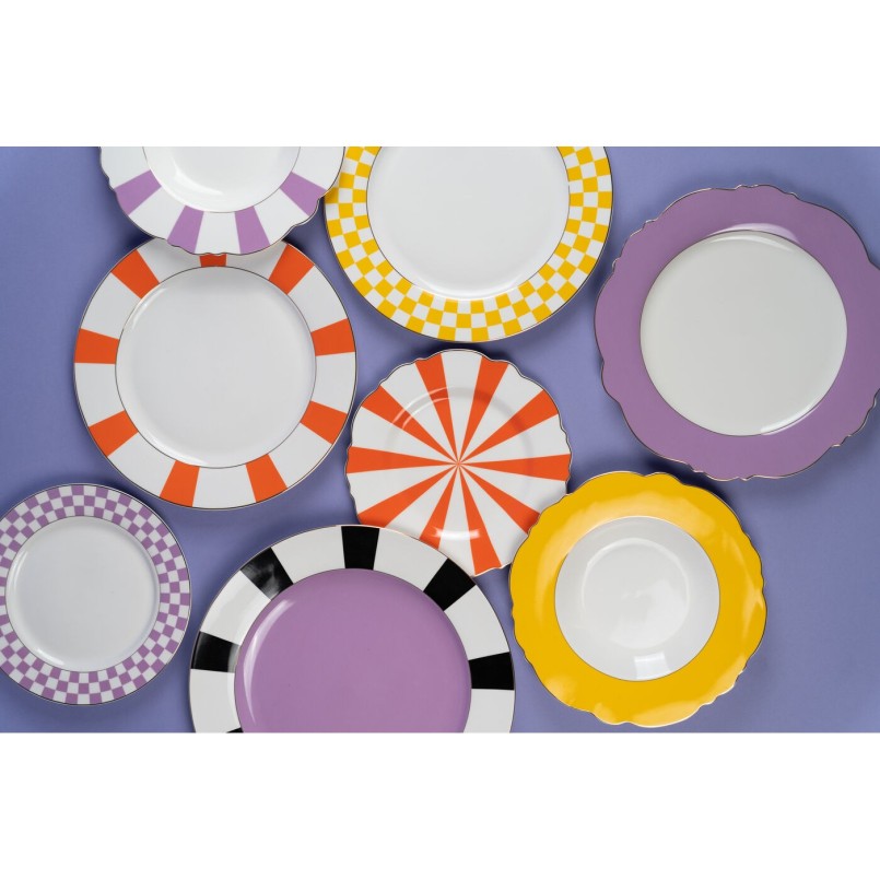 Assiette Harlequin violet Ø27cm