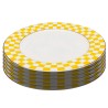 Plate Harlequin Ø27cm yellow (6/set) Kare Design