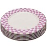 Plate Harlequin Ø21cm purple (6/set) Kare Design