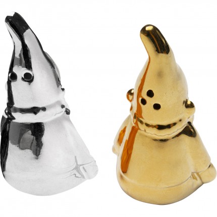Peper en zoutstel gnoom goud en zilver Kare Design