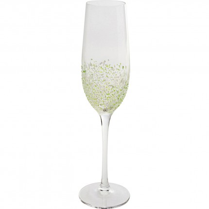 Champagneglazen Confetti groen (4/set) Kare Design