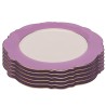 Borden Harlequin Ø27cm paars (6/set) Kare Design
