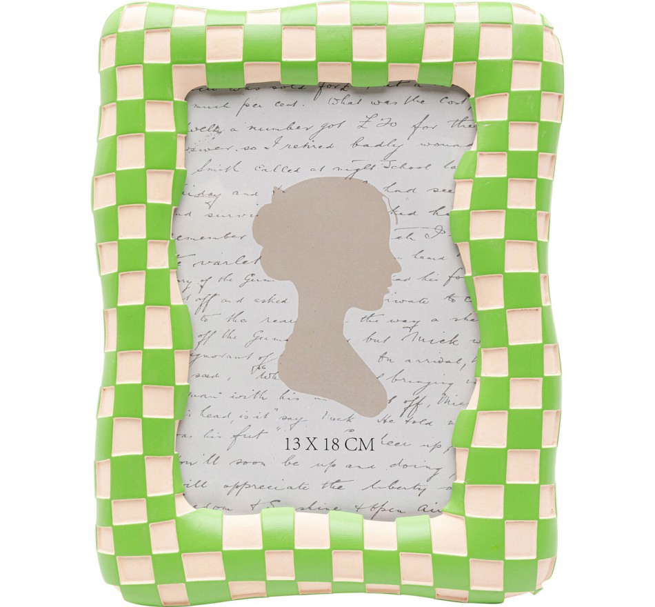 Fotolistj Checker 18x24cm groen Kare Design Fotolistj Checker 18x24cm groen Kare Design