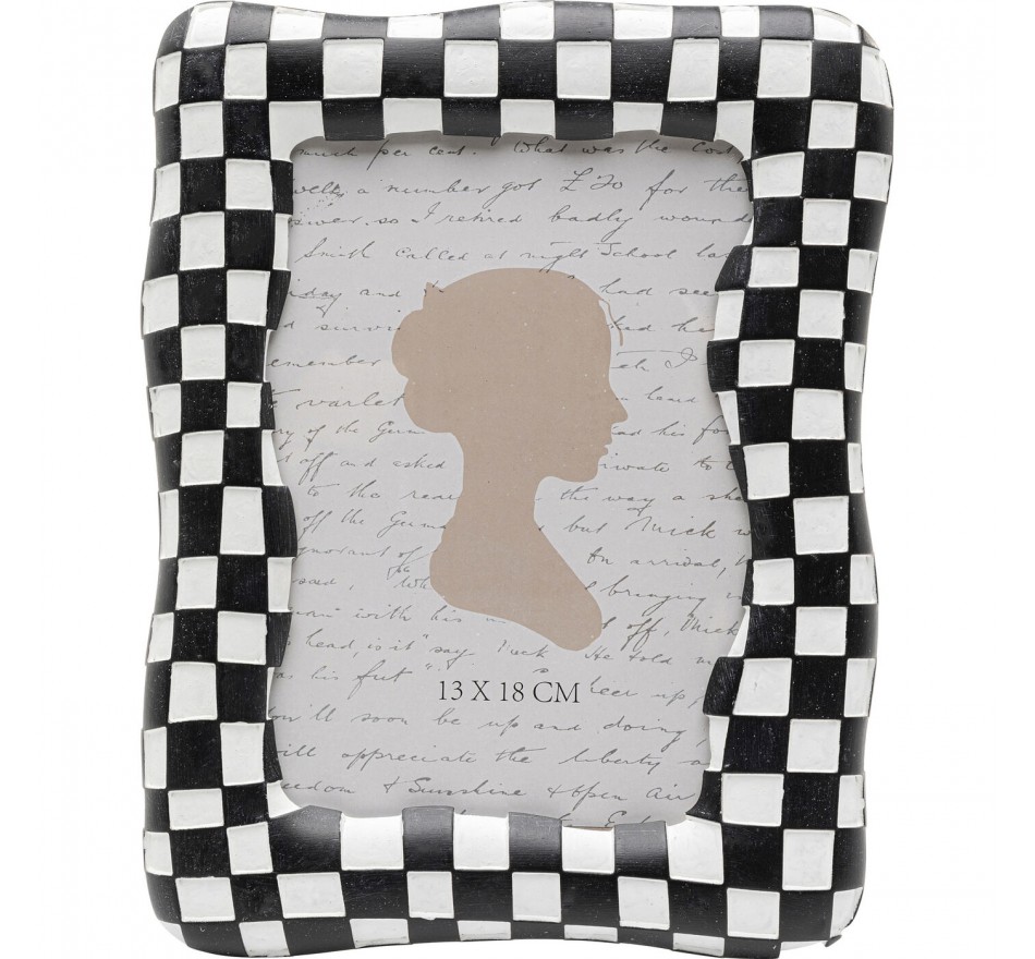 Picture Frame Checker 18x24cm black Kare Design Picture Frame Checker 18x24cm black Kare Design