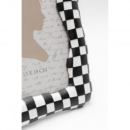 Picture Frame Checker 18x24cm black Kare Design