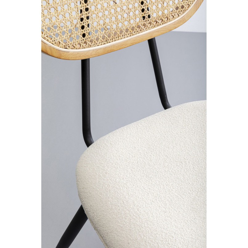 Set tafel en 2 stoelen wit Bistrot Rosali Kare Design