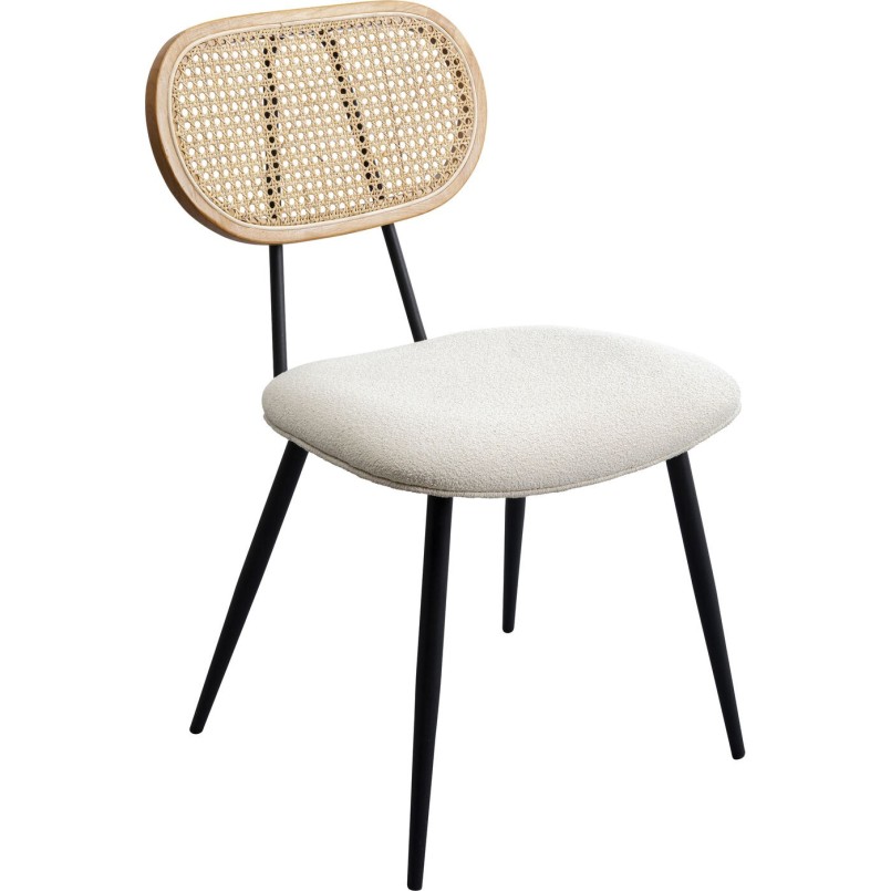 Set tafel en 2 stoelen wit Bistrot Rosali Kare Design