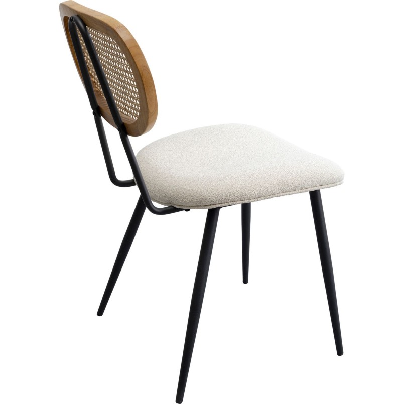 Set tafel en 2 stoelen wit Bistrot Rosali Kare Design