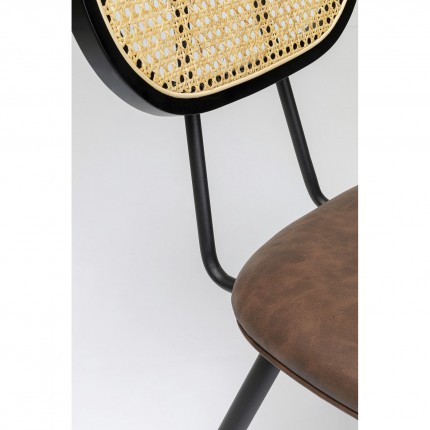 Set tafel en 2 stoelen bruin Bistrot Rosali Kare Design