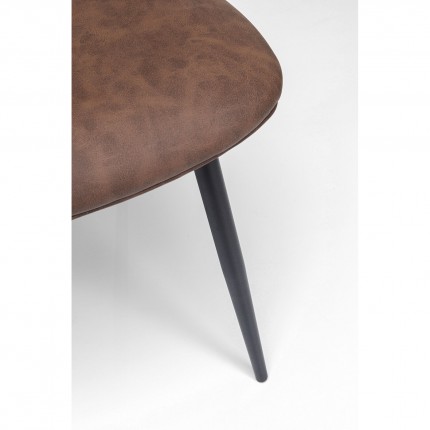 Set tafel en 2 stoelen bruin Bistrot Rosali Kare Design