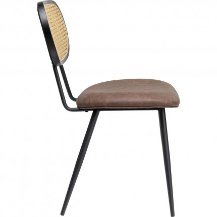 Set tafel en 2 stoelen bruin Bistrot Rosali Kare Design