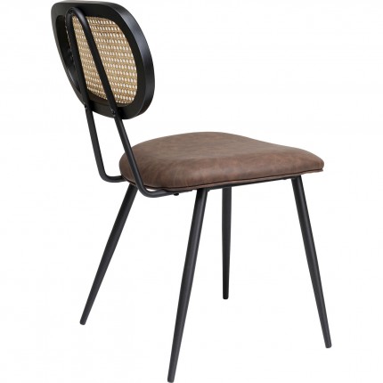 Set tafel en 2 stoelen bruin Bistrot Rosali Kare Design
