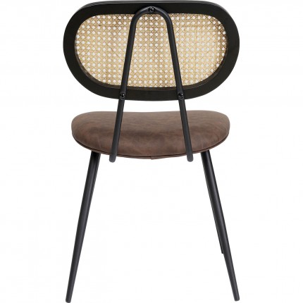 Set tafel en 2 stoelen bruin Bistrot Rosali Kare Design