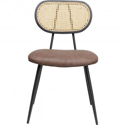 Set tafel en 2 stoelen bruin Bistrot Rosali Kare Design