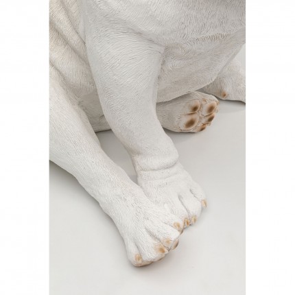 Woonaccessoires buldog wit zittend Kare Design