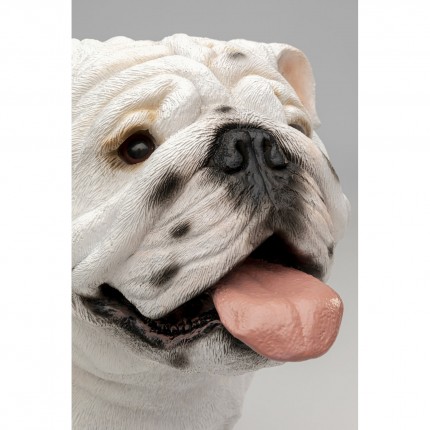 Woonaccessoires buldog wit zittend Kare Design