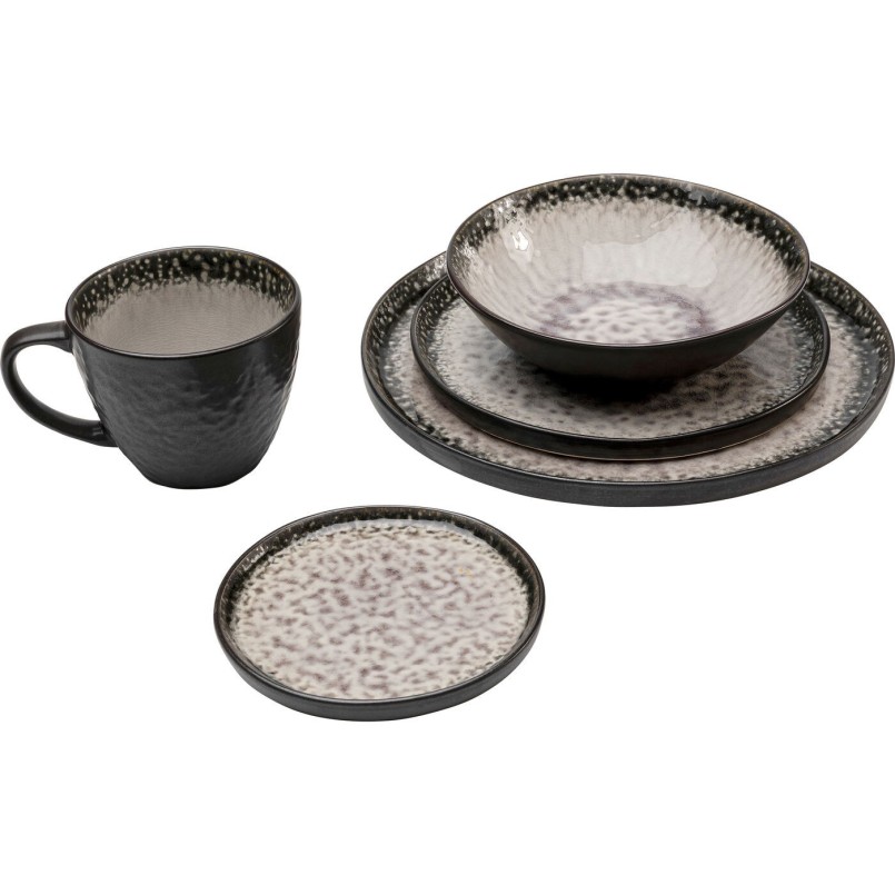 Borden Soho grijs Ø14cm (4/set) Kare Design