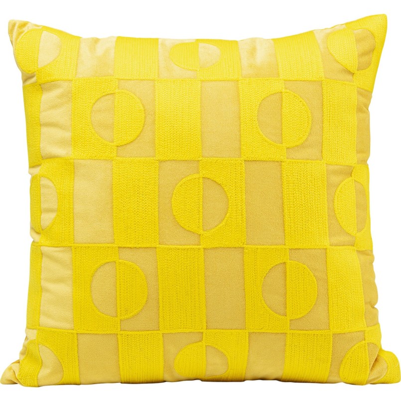 Coussin Phase jaune 45x45cm