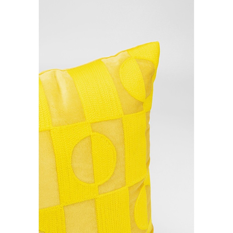 Coussin Phase jaune 45x45cm