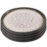Plate Soho grey Ø21cm (4/set) Kare Design