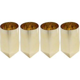 Waterglazen Diamond goud (4/Set) Kare Design