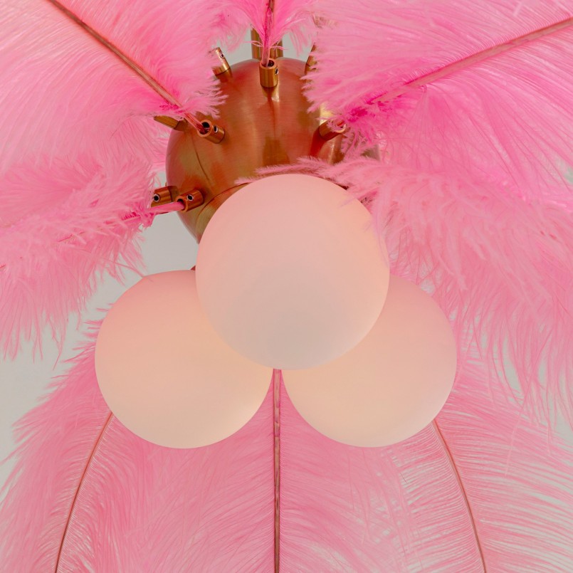 Hanglamp veren roze Kare Design