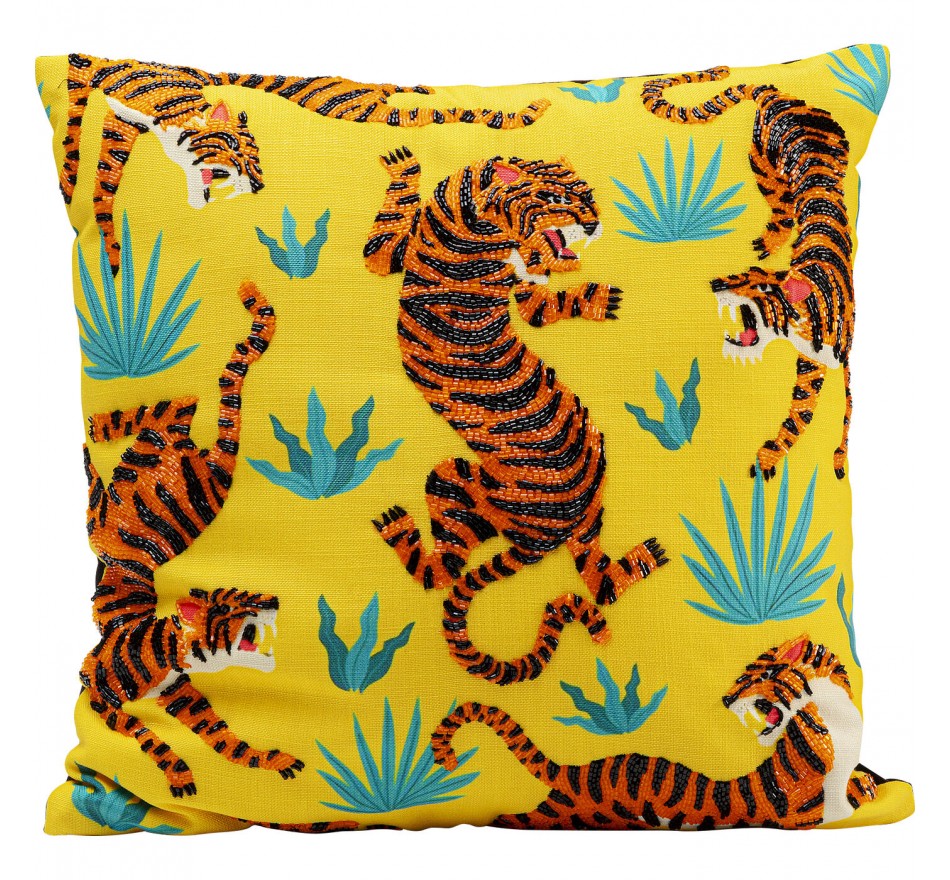 Cushion yellow tigers Kare Design Cushion yellow tigers Kare Design