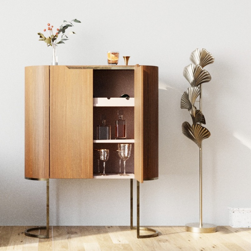 Bar met houteffect - Giorgio - Kare Design