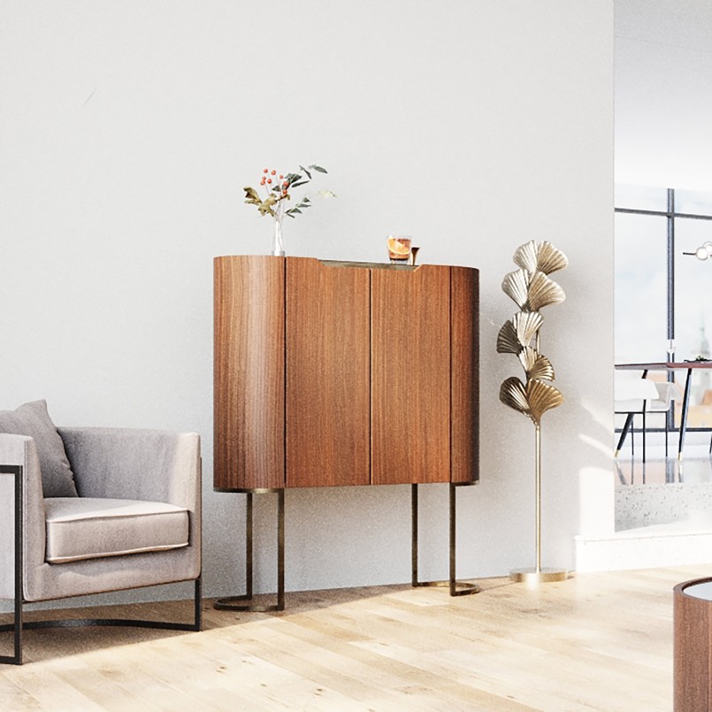 Bar met houteffect - Giorgio - Kare Design