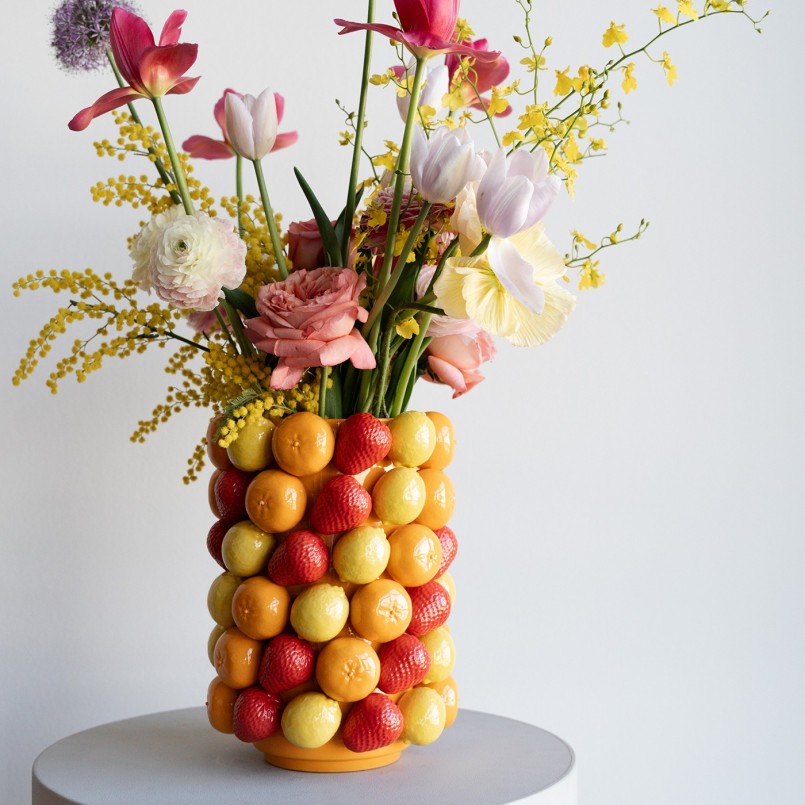Vase fruit 33cm Kare Design