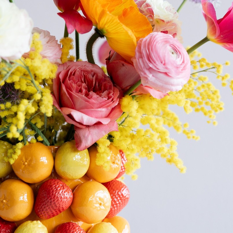 Vaas obst 33cm Kare Design
