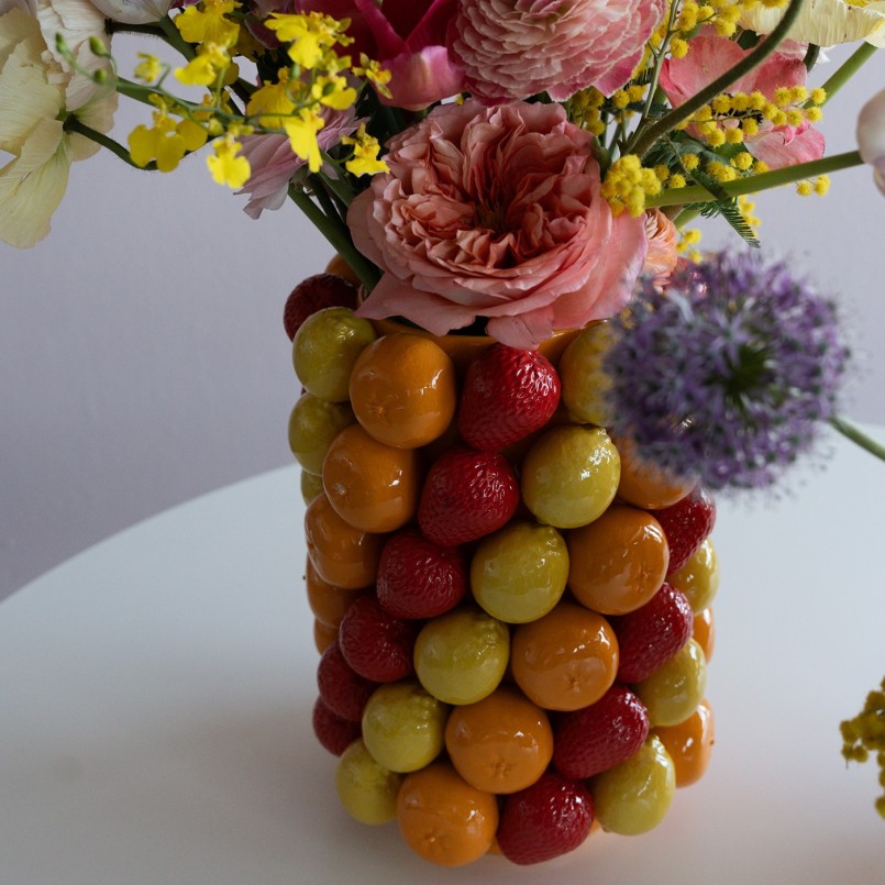Vaas obst 33cm Kare Design