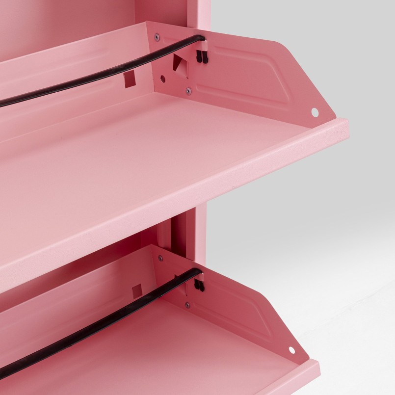 Schoenenkast Caruso roze 3+1 laden Kare Design