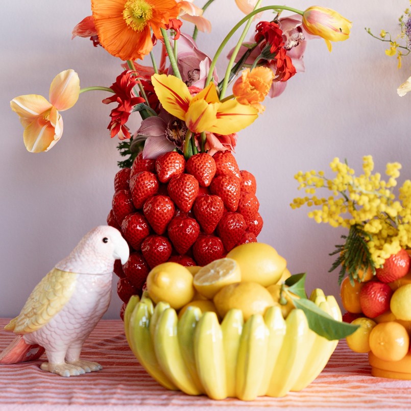 Gele keramische bananenschaal - Kare Design
