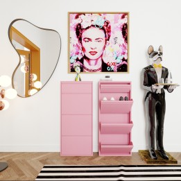 Roze foto met strassteentjes en vlinders - La Viva Mexico - Kare Design