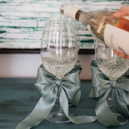 Wijinglazen Confetti groen (4/set) Kare Design