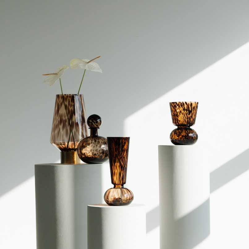 Brown glass vase - Caramel - Kare Design