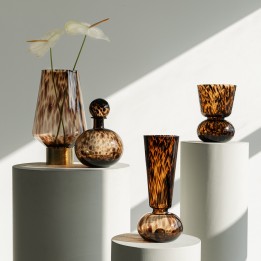 Brown glass vase - Caramel - Kare Design