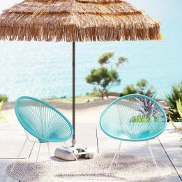 Blauwe tuinfauteuil - Acapulco - Kare Design