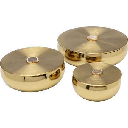 Opberger Shine goud Ø24cm Kare Design