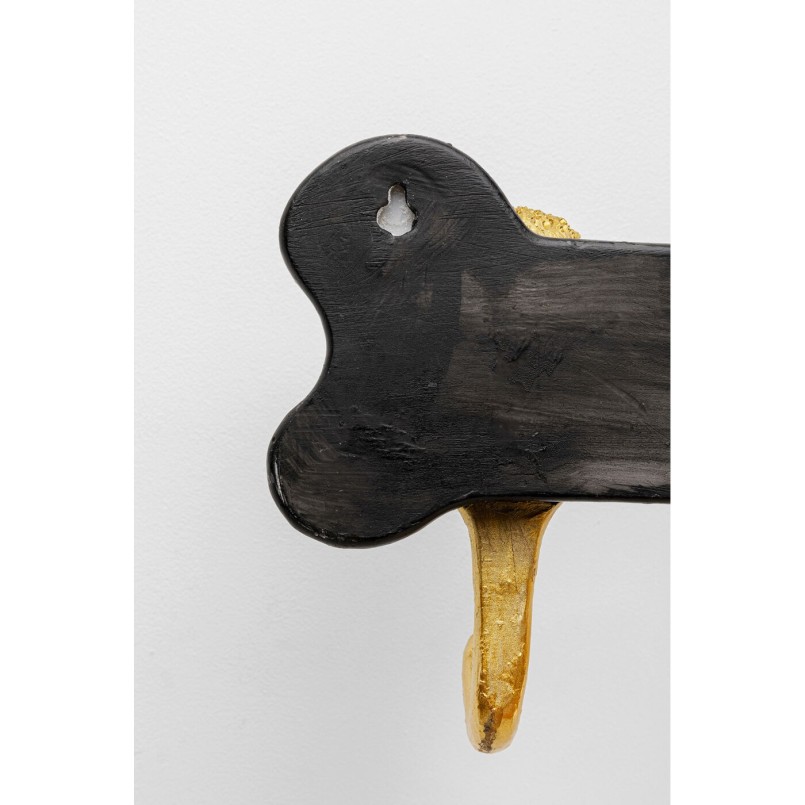 Garderobe murale Dog Family doré 69cm