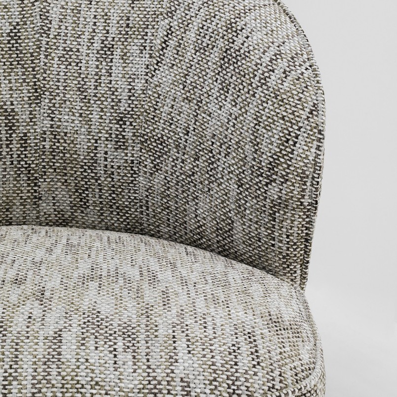Swivel Armchair Ellie grey Kare Design
